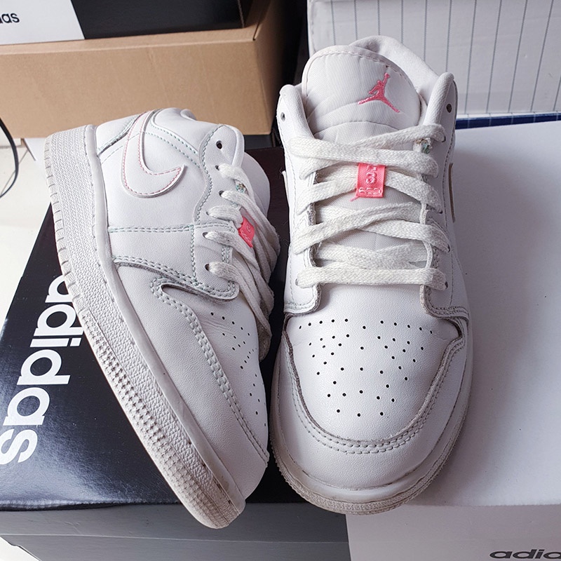 Giày Air Jordan 1 Low GS Aurora Green, size 37.5, real 2hand
