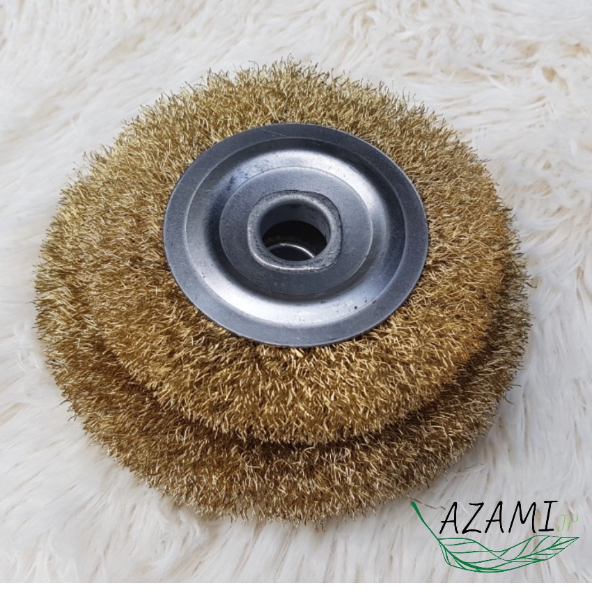 Bánh Cước Sợi Thép , Chổi Đánh Gỉ Sắt , Lưỡi Mài Chà Đánh Gỉ 100mm , 125mm , Lỗ Trục 16mm Cao Cấp