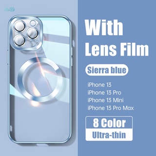Ốp Điện Thoại Silicon Trong Suốt Mạ Viền 6D Sang Trọng Chống Sốc Cho iPhone 13 Pro MA