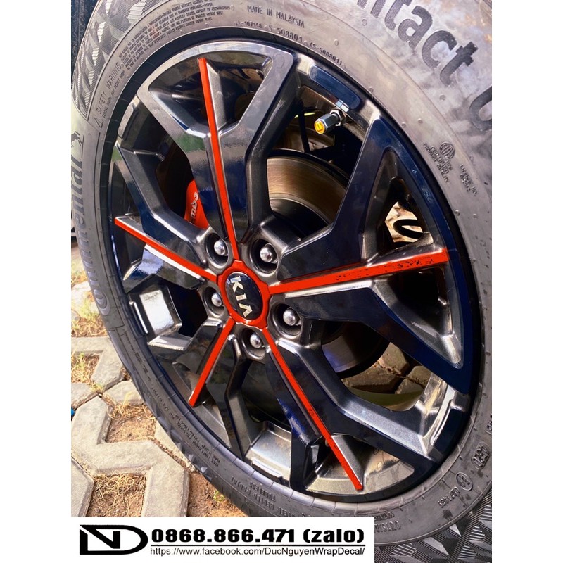 Bộ Decal dán mâm Seltos(5bánh) | BigBuy360 - bigbuy360.vn