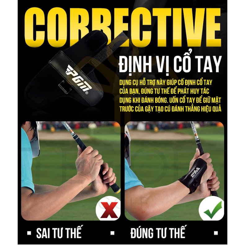 NẸP ĐỊNH VỊ CỔ TAY TẬP CHƠI GOLF - PGM WRIST SUPPORTER - JZQ010