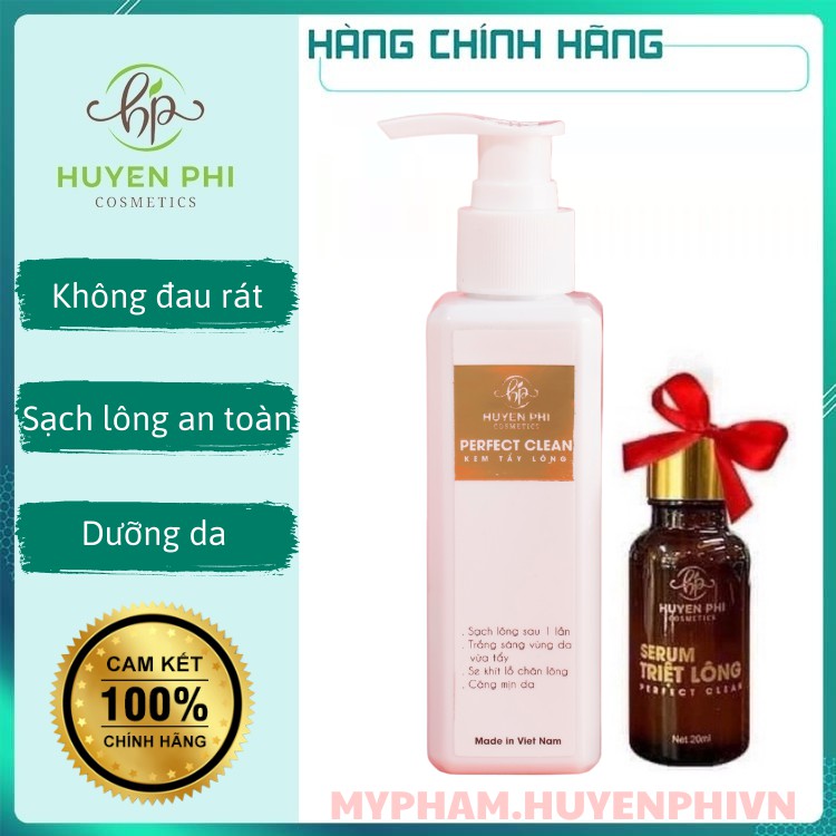 Kem Tẩy Lông Huyền Phi Tặng Serum Triệt Lông Sạch Lông An Toàn Không Đau Rát Dưỡng Da Mềm Mại