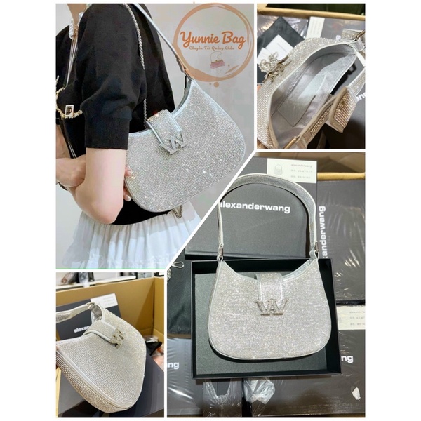 Túi đính đá A.LEX.WAG mẫu đi tiệc, Hàng có sẵn