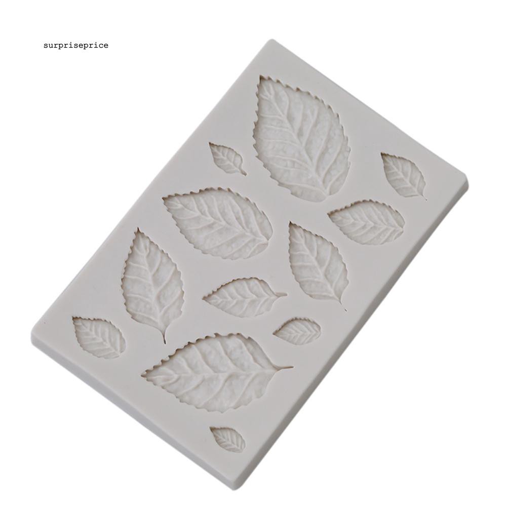 Khuôn silicone làm bánh hình lá xinh xắn