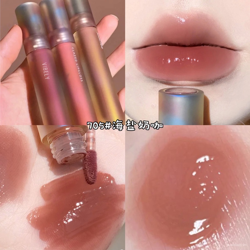 [Hàng mới về] Son bóng VIBELY dưỡng ẩm chống nước lâu trôi thiết kế vỏ son độc đáo | BigBuy360 - bigbuy360.vn