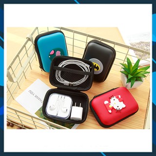 Bóp Bao Đựng Cho Phụ Kiện Tai Nghe Bluetooth Dây Cáp Sạc Iphone Pin Dự Phòng - Awifi Case H1-3