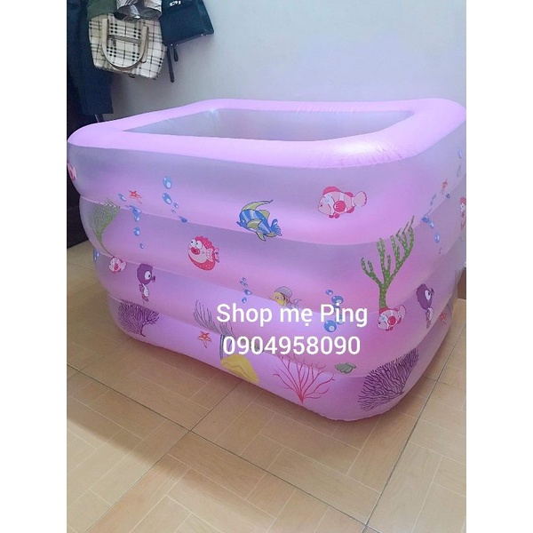 Bể bơi 4 tầng cao 72cm( kích thước 120x100x72cm)