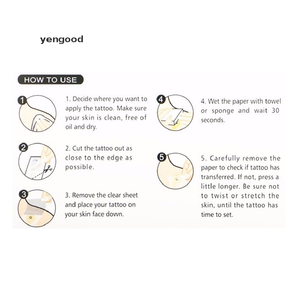 [Hàng mới về] Hình xăm dán kháng nước kiểu dáng hình lông vũ độc đáo