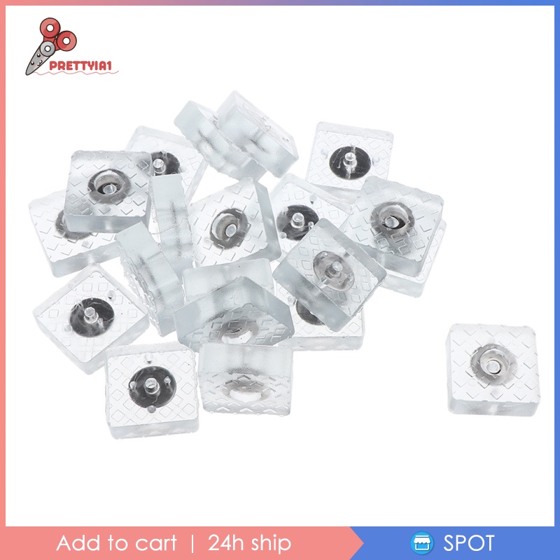 Set 20 Miếng Silicone Lót Chân Bàn Ghế Gỗ Chống Trượt Prettyia1