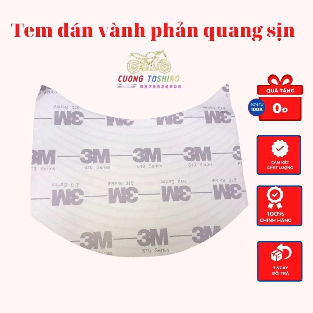 Tem dán vành racingboy phản quang siêu mạnh dán mọi dòng xe như wave, exciter, sirius, sh ...