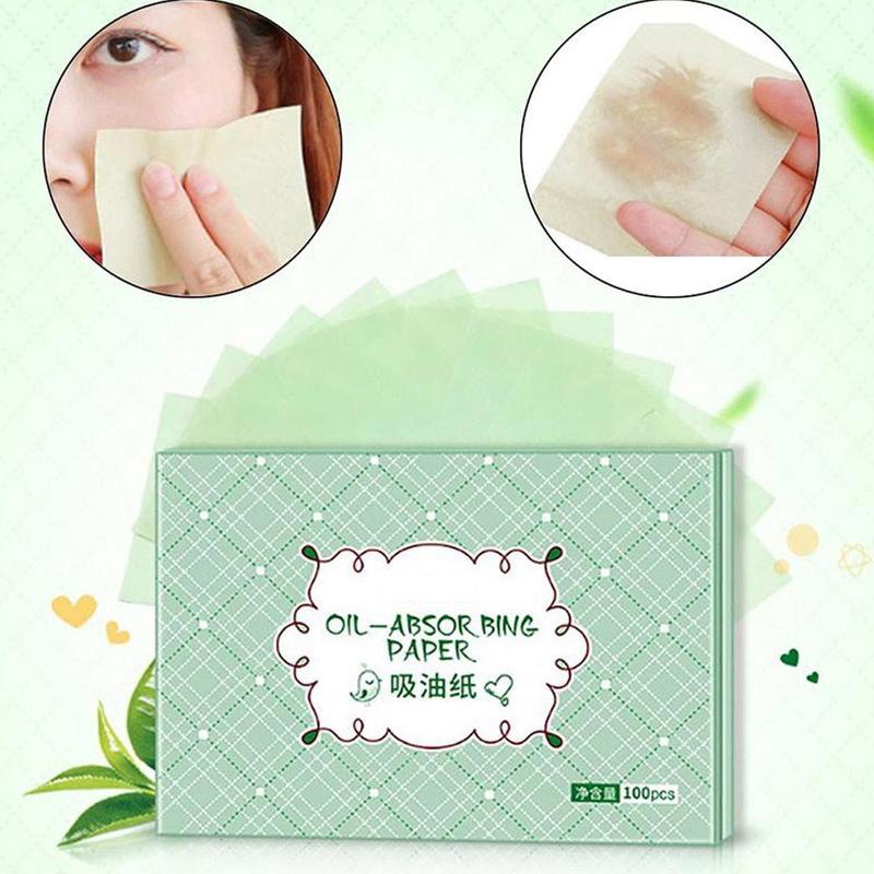 Bộ 100 tờ giấy thấm dầu COCUTE thu nhỏ lỗ chân lông độc đáo 100Pcs