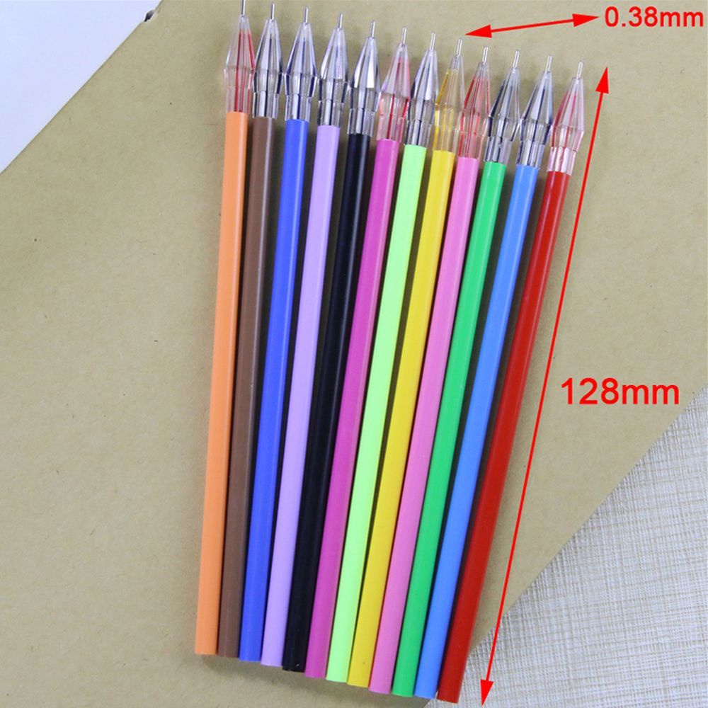 Set 12 ruột bút bi nhiều màu sắc dễ thương