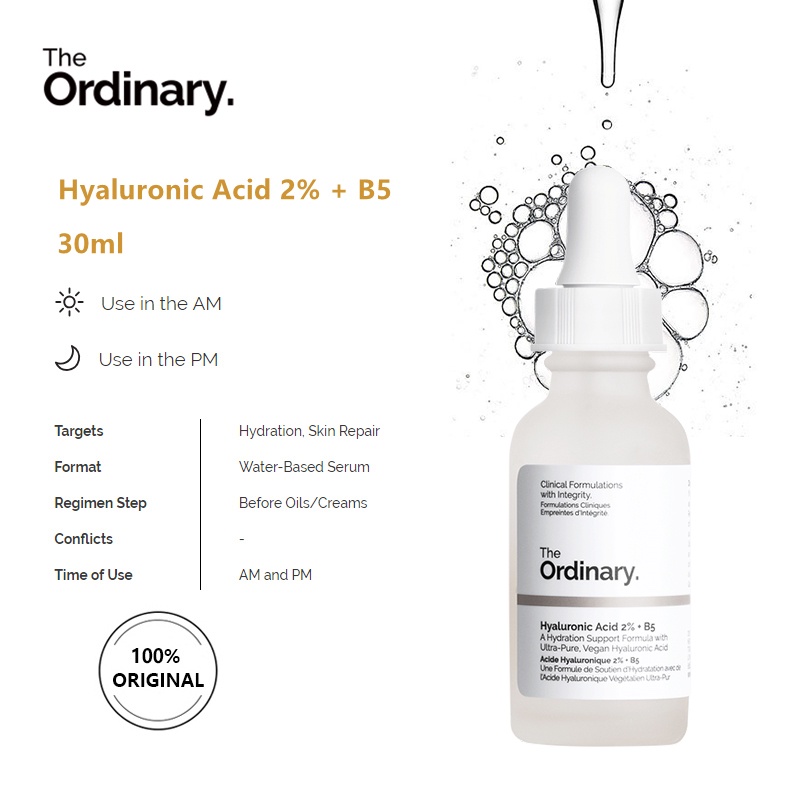 The Ordinary Bộ Sưu Tập Huyết Thanh Niacinamide Axit Hyaluronic B5 Alpha Arbutin Caffeine Lactic Acid Retinol 30ml
