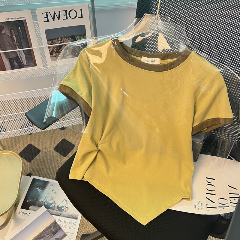 NRVP Áo Thun Mỏng Tay Ngắn Phong Cách Hàn Quốc Mới Mùa Hè 2022 Dành Cho Nữ