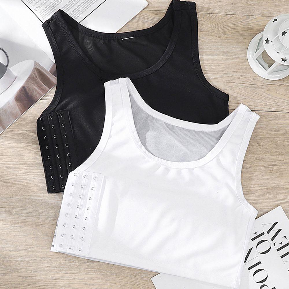 Ngà Voi Áo Nịt Ngực Sát Nách Mềm Màu Trơn Thoải Mái Có Khóa Cài Bên Hông Thời Trang Cho Nữ