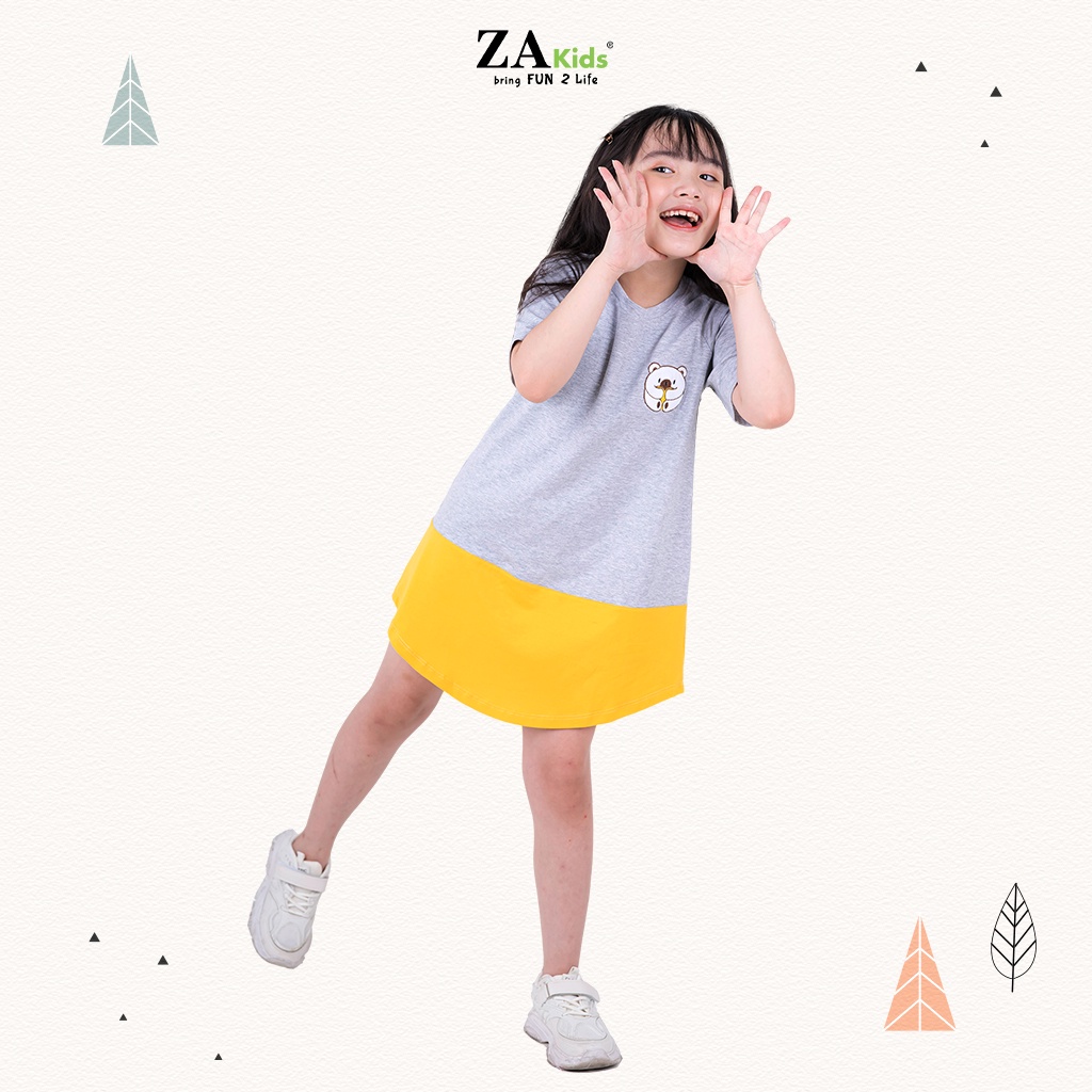 Váy Cotton Bé Gái (1-6 tuổi) Dáng Xòe Đuôi Cá ZA Kids ZA2101G