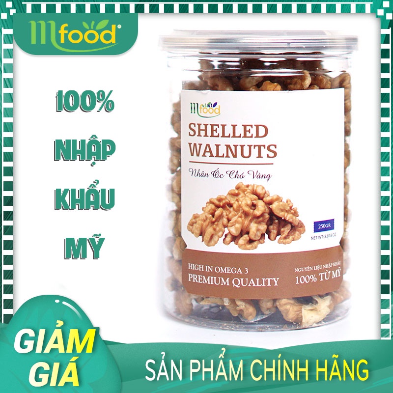 Nhân Quả Óc Chó Mỹ Hũ 250gram