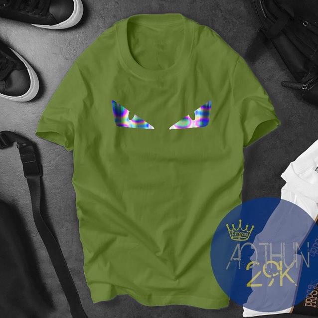 ALBUM 585 - ÁO THUN UNISEX PHẢN QUANG 7 MÀU FANDI CON MẮT