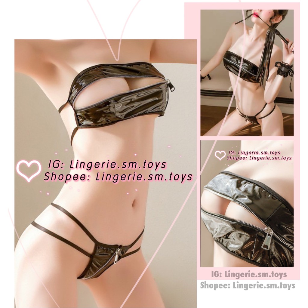 Nội Y Da Kéo Khóa Lộ Ngực So Hot - Trang Phục Cosplay Gợi Cảm • MY9303