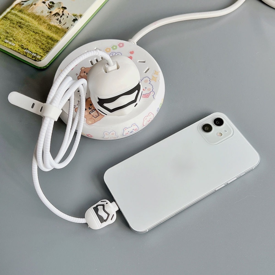 Vỏ Bọc Bảo Vệ Dây Cáp Sạc Nhanh 20W Kiểu Hoạt Hình Dễ Thương Cho Iphone 13