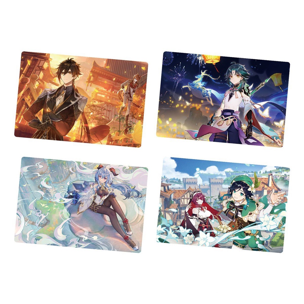 Card bo góc in hình NHÂN VẬT game GENSHIN IMPACT ảnh thẻ bo viền 5*8cm