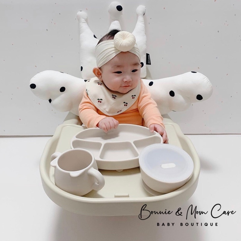 [Có sẵn] Set ăn dặm silicone cao cấp Bluemama mẫu mới 2020