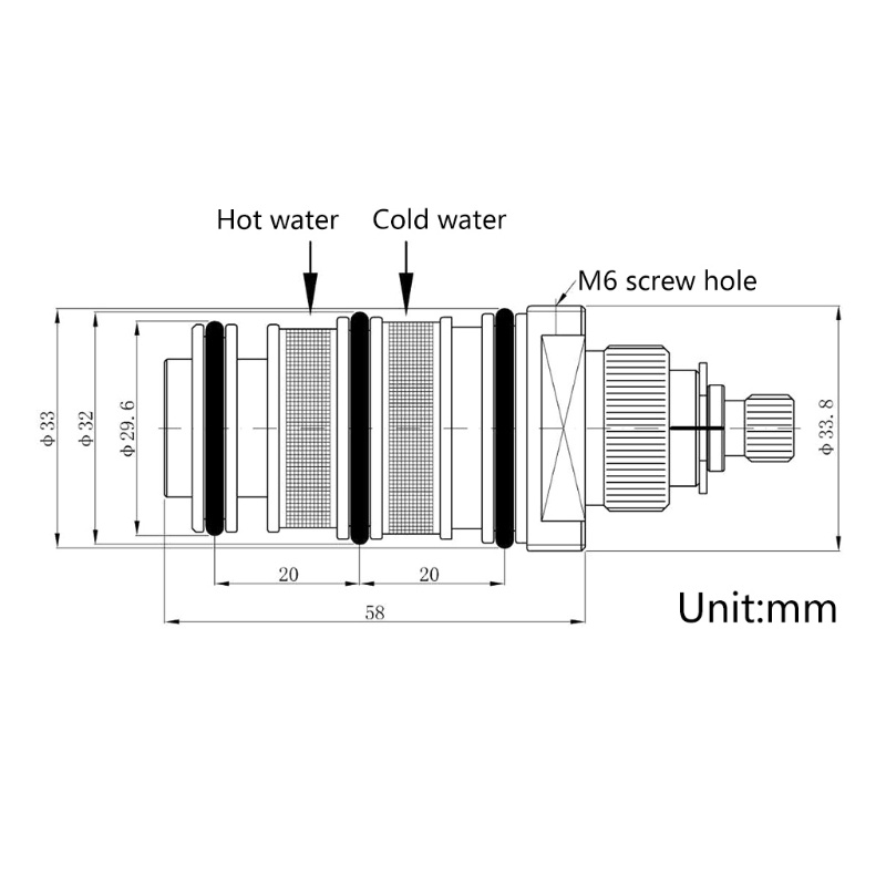 Vòi Sen Điều Chỉnh Nhiệt Độ Không Đổi Màu Bằng Đồng Thau