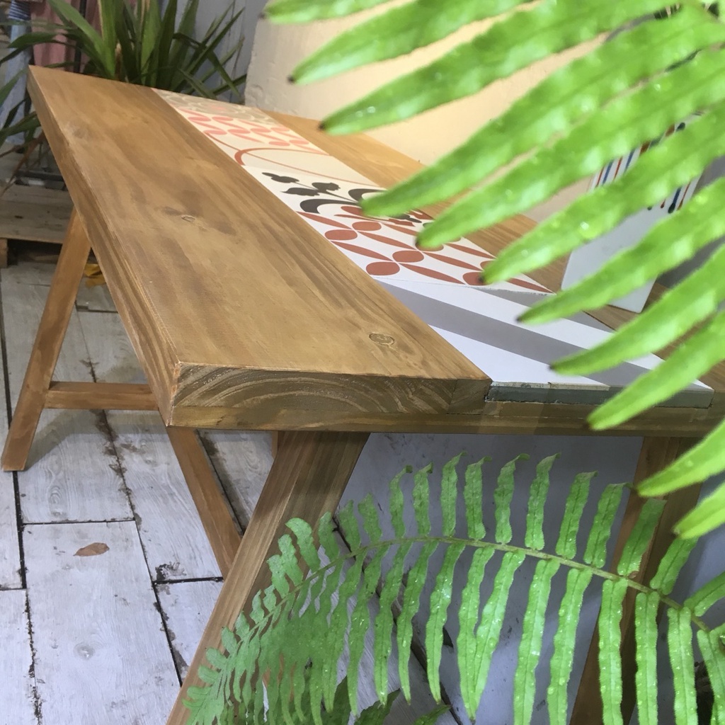 Bàn gỗ vintage BG10-08-22