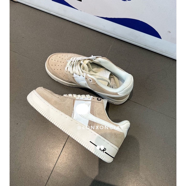 [ ẢNH THẬT] GIÀY THỂ THAO A_F_1 NÂU KEM