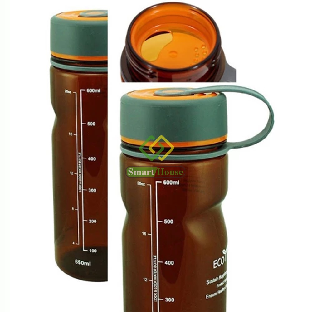 Bình Nước Nhựa Tritan Lock&amp;Lock ABF604G 650ml Kín Nước Cầm Tay Đa Năng