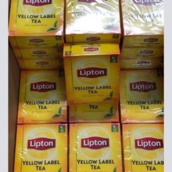 ( KIBO ) Hộp 100 Túi Trà Lipton Nhãn Vàng 100x2g