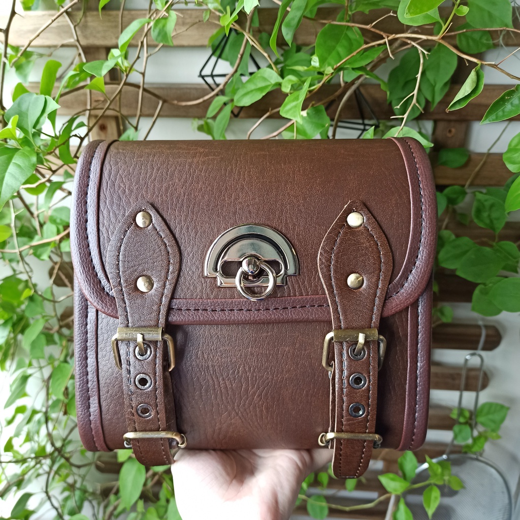 🎵TÚI DA TREO HÔNG XE MÁY