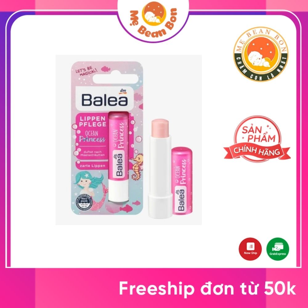 Son Balea Ocean Princess 4.8g dưỡng môi cho trẻ em của Đức