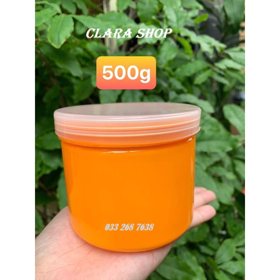 Hủ nhựa chiết kem hấp dầu dưỡng da 500g (trơn)