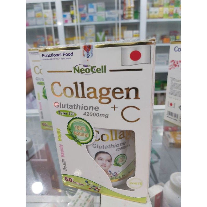 Viên uống bổ sung collagen C+ Nhật bản NEOCELL hộp 60 viên (Neocell Collagen +C 42000mg Type 1,2,3)