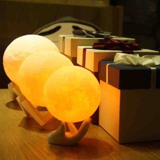 Đèn ngủ mặt trăng các kích cỡ kèm đế gỗ