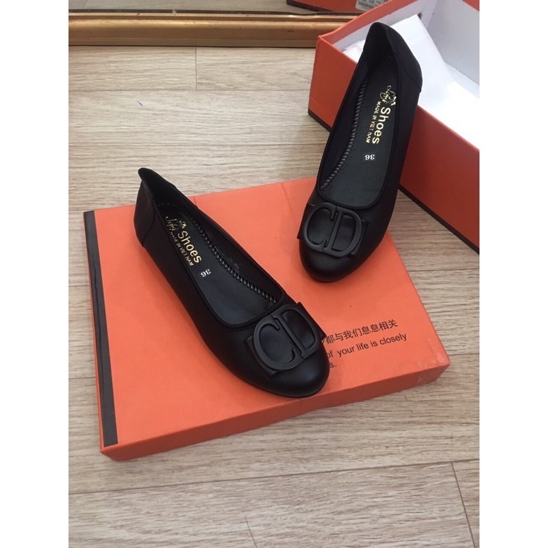 Giày bệt nữ mũi tròn bít búp bê đế bằng siêu nhẹ êm chân đi học đẹp rẻ thời trang