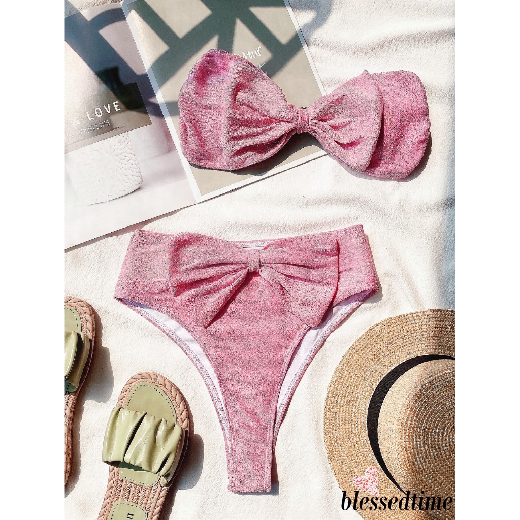 Bộ Bikini   Mảnh Hở Lưng Đính Nơ Quyến Rũ Cho Nữ | BigBuy360 - bigbuy360.vn