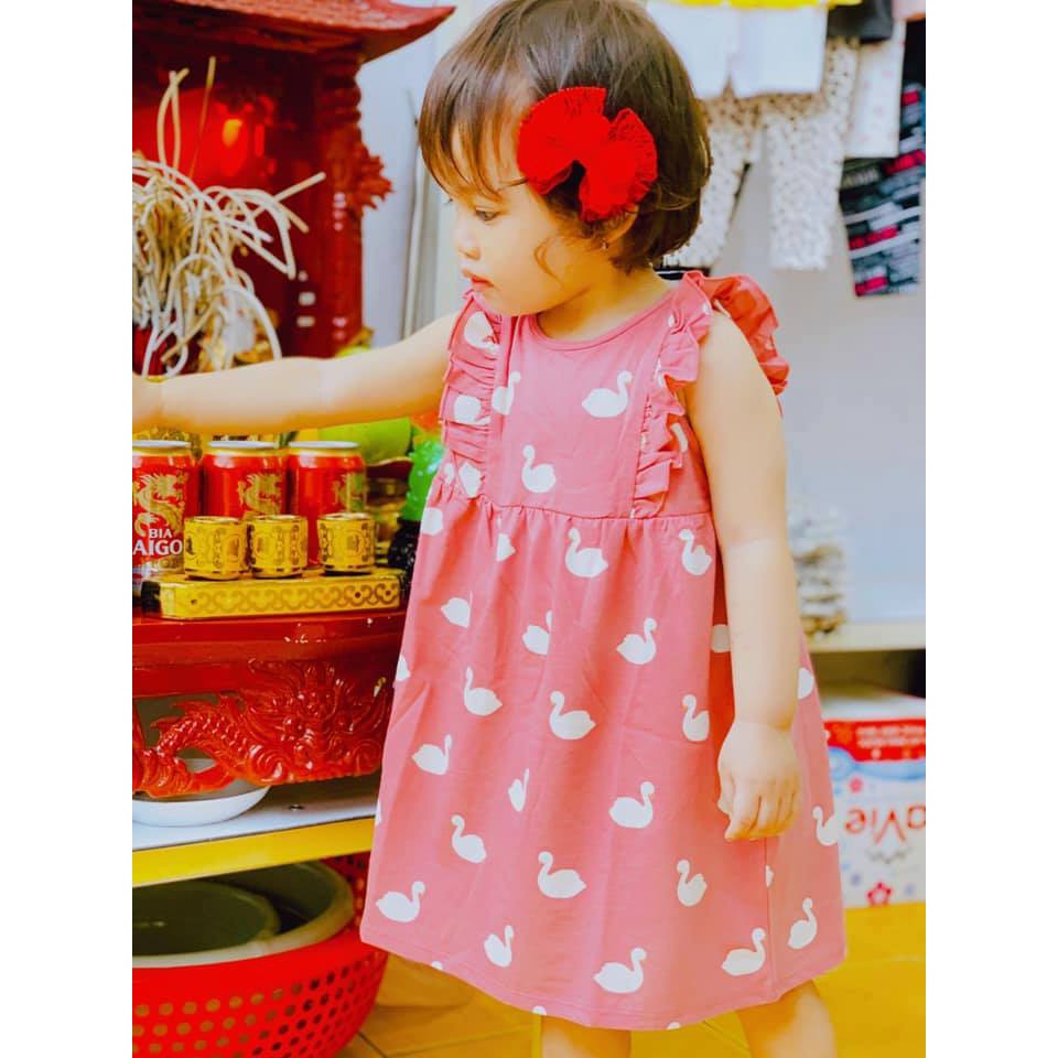 Váy cánh tiền quốc dân chính hãng UK thiên nga hồng size 6-9M đến 3-4Y