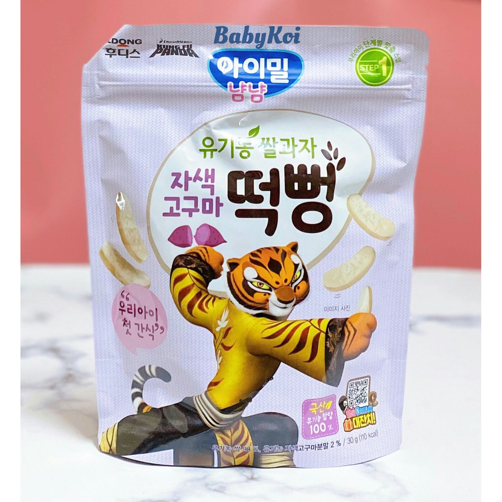 Bánh gạo hữu cơ cho bé ăn dặm ILDONG Hàn Quốc (date 11/2022)