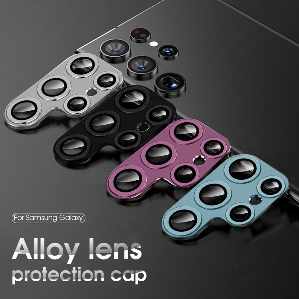 Ốp Điện Thoại Dạng Giáp Có Vòng Kim Loại Bảo Vệ Camera Cho Samsung Galaxy S23 Ultra Samung S 23 Plus S23Plus 5G S23Ultra