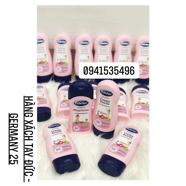 💕Lotion chống rạn Bübchen mama Đức