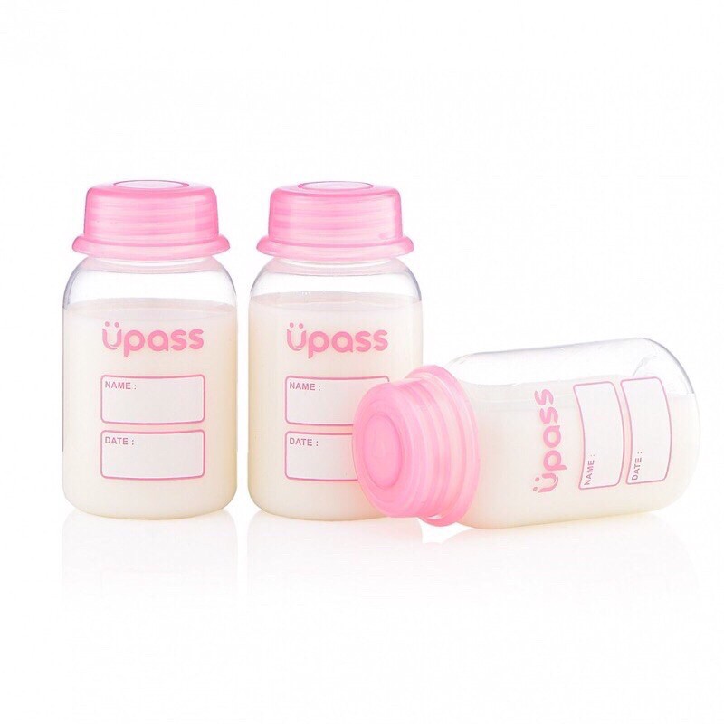 Bộ 3 Bình Trữ Sữa Upass Cổ Hẹp 125ml UP0101W