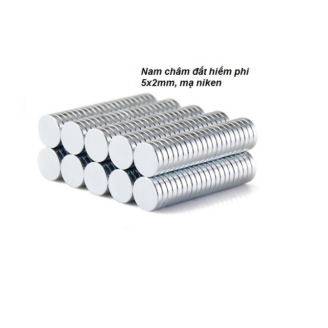 1 viên Nam Châm KT phi 5x2mm-nam châm vĩnh cửu