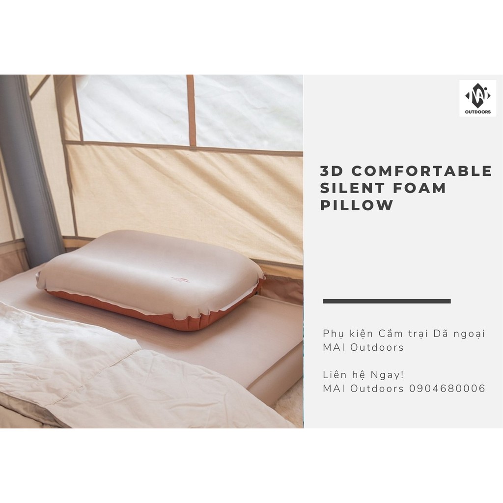 Gối du lịch tự bơm hơi Glamping NatureHike NH21ZT001