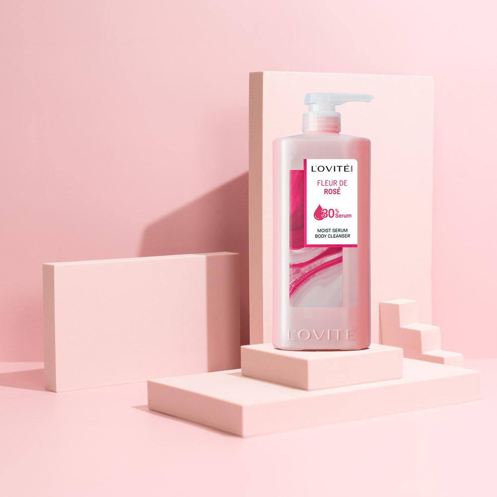 Sữa Tắm L'ovité Moist Serum Fleur De Rose Dưỡng Ẩm 700ml