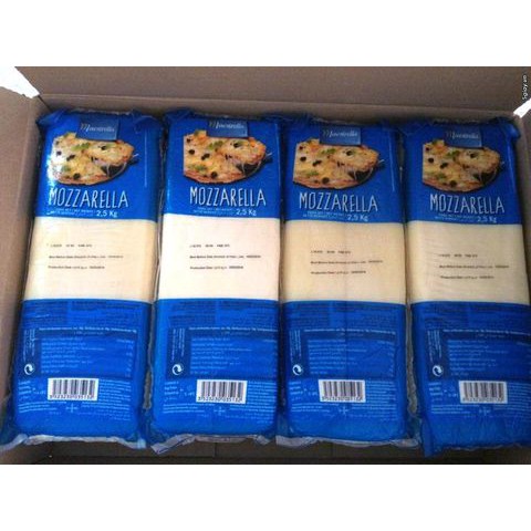 Phomai Mozzarella Pháp Cắt Sẵn Khối 100gr, Nấu Phủ Tokbokki, Pizza, Làm Phomai que - TÁCH TỪ TẢNG 2.5KG - DATE 12/2021