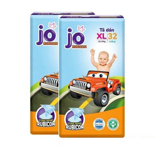 Bỉm JO Dán Size L36, XL32, M40, sợi bông siêu mềm giúp nâng đỡ làn da khỏi tiếp xúc với chất bẩn, da luôn khô thoáng.