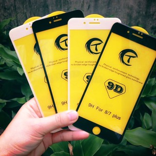 Kính Cường Lực 9D Full Màn Cho Iphone 6/6 Plus/7/7 Plus/8/8Plus/X Mới