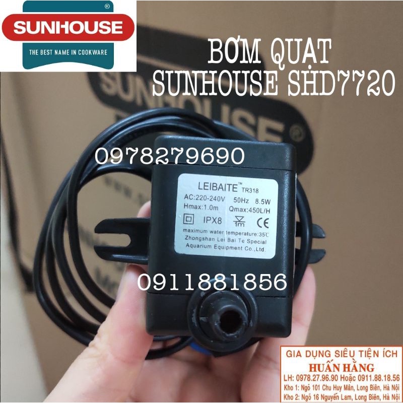 [LINH KIỆN CHÍNH HÃNG SUNHOUSE] BƠM NƯỚC QUẠT ĐIỀU HOÀ SUNHOUSE SHD7720